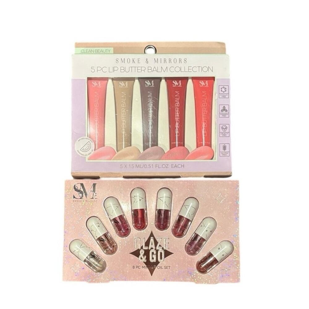 NWT smoke and mirrors two sets of lip gloss and lip balms